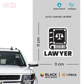 Bold Lawyer Tag for Vehicle Safety